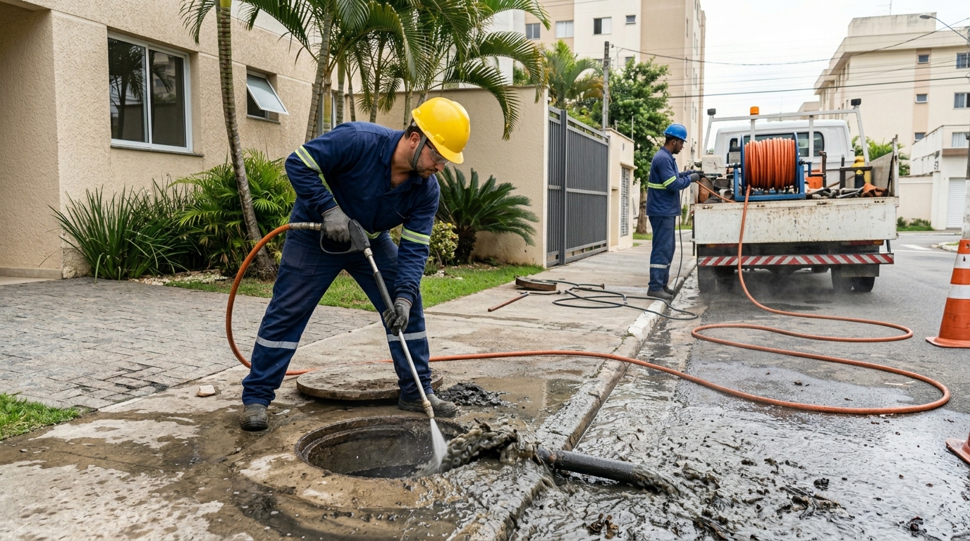 Hidrojateamento com jato de alta pressão em Niterói-RJ